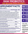 Dr. Formulated Raw Probiotics for Women 100 Billion CFUs with Prebiotics, Digestive Enzymes, Approved Women's Probiotic for Adults Shelf Stable Probiotic Supplement Capsules