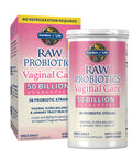 Garden of Life Raw Probiotics Vaginal Care Shelf Stable - 50 Billion Cfu d Through Expiration Acidophilus - Once Daily - Certified Gluten Free - No Refrigeration - 30 Vegetarian Capsules