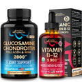 NUTRAHARMONY Glucosamine Chondroitin Capsules & Organic Vitamin B12 Drops