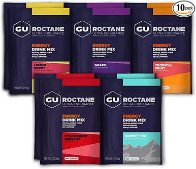 Gu Energy Roctane Ultra Endurance Energy Drink Mix Assorted Flavors 10 Single Serve Travel Size Packets