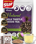 WOTIHA 50 Count Premium White Mulberry Leaf Tea Bags - 100% Natural & Pure, Improves Digestion, Supports Wellness, Slightly Sweet & Refreshing,Non-GMO Caffeine-Free, Additive-Free, Sugar-Free, Vegan