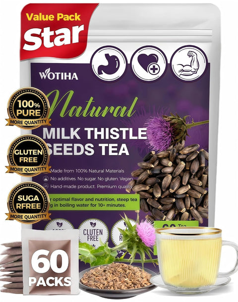 WOTIHA 50 Count Premium White Mulberry Leaf Tea Bags - 100% Natural & Pure, Improves Digestion, Supports Wellness, Slightly Sweet & Refreshing,Non-GMO Caffeine-Free, Additive-Free, Sugar-Free, Vegan