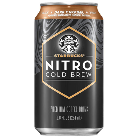 Starbucks Nitro Cold Brew Coffee, Black Unsweetened, 9.6oz Can