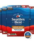 SeattleÃƒÂ¢Ã¢â€šÂ¬Ã¢â€žÂ¢s Best Coffee, Dark Roast K-Cup Coffee Pods, Post Alley, 100% Arabica, 4 Boxes (96 Pods Total)