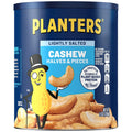 PLANTERS Lightly Salted Cashews, Cashew Halves & Pieces, Plant-Based Protein, 8 Oz Canister, Great Party Snack