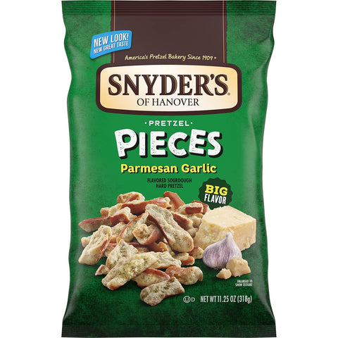 Snyder's of Hanover Pretzel Pieces, Honey Mustard and Onion, 11.25 Oz (Pack of 12)