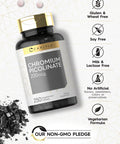 Chromium Picolinate 200Mcg | 250 Tablets | Vegetarian, Non-Gmo, Gluten Free Supplement | By Carlyle