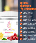 Hi-Lyte Keto K1000 Electrolyte Powder | Raspberry Lemon | Hydration Supplement Drink Mix | Boost Energy & Beat Leg Cramps | No Sugar, No Maltodextrin | 50 Servings