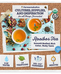 Fermentaholics Usda Organic Loose Leaf Rooibos Tea - Perfect For Kombucha Brewing - Makes 9 Gallons Or 54 Cups Of Tea