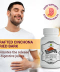 HERBALICIOUS Quinine Capsules - Cinchona Officinalis Bark Herbal Supplement For Muscle, Cramp Defense And Overall Digestive Health - All-Natural Quinine Sulfate Pills, 500Mg Per Capsule, 160 Tablets