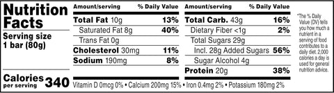 Gatorade Recover Chocolate Caramel Whey Protein Bar, 2.8 Ounce