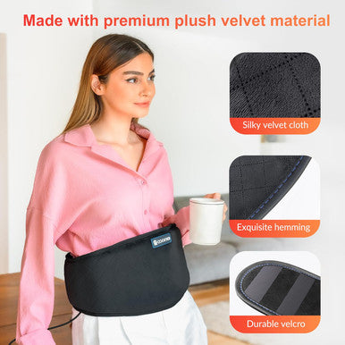 Comfier Heating Pad For Back Pain, Vibration Lower Back Massager With Heat, Fast Heat Pad With Auto Shut Off Heated Waist Belt, Christmas Gifts For Women Men Mom Dad, Fsa/Hsa Eligible