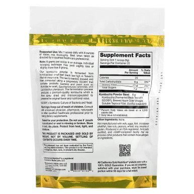 California Gold Nutrition Superfoods - Kombucha Powder Plus Probiotics, 5.64 Oz (160 G)