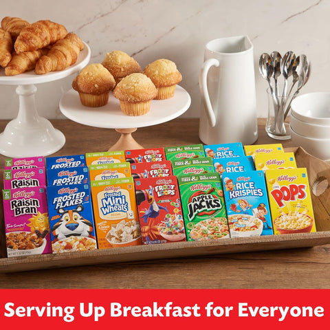 Kellogg's Blueberry Bran Crunch Breakfast Cereal, Family Breakfast, Fiber Cereal, Original, 15.8oz Box (1 Box)