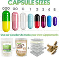 Xprs Nutra Size 4 Empty Capsules - 100 Count Small Clear Empty Gelatin Capsules - Empty Pill Capsules - DIY Capsule Filling - Bovine Pill Capsules Empty Gel Caps