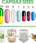 Xprs Nutra Size 0 Empty Capsules - Clear Empty Gelatin Capsules - Empty Pill Capsules for DIY Capsule Filling - Fillable Pure Bovine Pill Capsules Empty Gel Caps Pills (10000 Count)