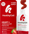Healthycell Heart & Vascular Health Daily Liquid Supplement - Blood Pressure & Cholesterol Support With Beet Root Powder Resveratrol Coq10 Omega-3 & Vitamin K - 14 Gel Packs