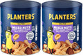 PLANTERS Lightly Salted Mixed Nuts, Plant Based Protein, 15 Oz (1 Ct) | Mixed Nuts: Almonds, Cashews, Brazil Nuts, Peanuts, Pecans. Snacks for Adults. Resealable Canister. Party Snack