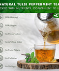 FreshDrinkUS, Premium 50 Mulberry Leaf Tea Bags, 100% Natural & Pure from Mulberry Leaves. Herbal Tea. Made with Natural Material Tea Bags. No Sugar, No Caffeine, No Gluten, Vegan.