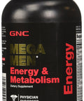 Gnc Mega Men Energy And Metabolism Supplement, 90 Count