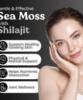 Atlantic Naturals Sea Moss Capsules with Moringa Ashwagandha Black Seed Oil Ginger and Ginseng Atlantic Sea Moss Supplements for Men and Women for Daily Energy and Wellness Blend 120 Count