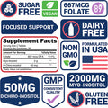 Potent Inositol 2050Mg Supplement | 40:1 Ratio Myo-Inositol & D-Chiro Inositol With Folic Acid For Female Support | Hormonal Balance & Healthy Ovarian Function| Vitamin B8 & B9 | 30 Day Supply
