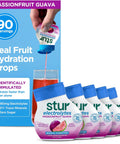Stur Liquid Water Enhancer Peach Mango Sweetened with Stevia High in Vitamin C & Antioxidants Sugar Zero Calories Keto Vegan 5 Bottles Makes 120 Drinks