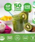 Orgain Organic Green Superfoods Powder Original Antioxidants 1 Billion Probiotics Vegan Dairy Gluten Kosher NonGMO 0.62 Pound Packaging May Vary