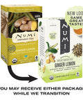 Numi Organic Tea Decaf Ginger Lemon 16 Count Box of Tea Bags Decaf Green Tea (Packaging May Vary)