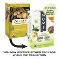 Numi Organic Tea Decaf Ginger Lemon 16 Count Box of Tea Bags Decaf Green Tea (Packaging May Vary)