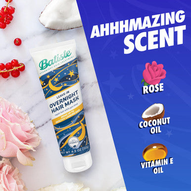 Batiste Overnight Deep Conditioning Leave-In Hair Mask Repair Hair Hair Conditioner Nourish Dry Hair Overnight Infused with vitamin E for Enhancing Haircare 4.3oz.
