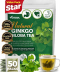 WOTIHA 50 Count Premium White Mulberry Leaf Tea Bags - 100% Natural & Pure, Improves Digestion, Supports Wellness, Slightly Sweet & Refreshing,Non-GMO Caffeine-Free, Additive-Free, Sugar-Free, Vegan