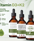 Vitamin D3 Drops with Vitamin K2 for Supreme Absorption. Immunity Booster - Vitamin D Drops for Adults, Children, Kids and Infants. Liquid Vitamin D with K2. Top Selling Liquid Vitamin Drops