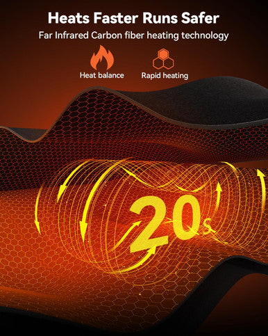 Yabuu Heated Shoulder Wrap Pad With Massager,Electric Shoulder Massager Cordless Heating Pad With 3 Vibration And Heat Settings Hot Therapy For Shoulder Pain Relief For Women Men Gift