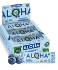 Aloha Organic Plant Based Protein Bars Chocolate Chip Cookie Dough, 1.98 Oz,(Pack of 12)