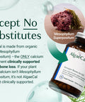 ALGAECAL- Plant Based Calcium Supplement with Vitamin D3 (1000 IU) for Bone Strength Contains 13 Minerals Supporting Bone Health Organic Calcium (750 mg) for Women & Men 90 Veggie Caps Made in USA