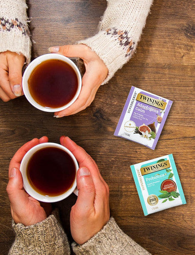 Blue Ribbon Twinings Wellness Herbal and Green Tea Bags Sampler Variety Box (30 Count) 10 Flavors for Women and Men