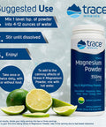 Trace Minerals Research Stress-X Magnesium Powder, 8.8 Ounce, Lemon Lime Flavor, Pack of 1