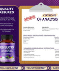 Aumeto Ultra Resveratrol 8 in 1 Formula - with Grape Seed Extract Milk Thistle Niacin (150 Count (Pack of 1))