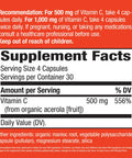 Nature's Way Alive! Vitamin C Supplement, Made with Organic Fruit, 120 Vegetarian Capsules
