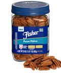 Fisher Chef's Naturals Pecan Halves 24 oz Resealable Bag, Unsalted Raw Nuts for Cooking, Baking & Snacking, Healthy Snacks for Adults, Vegan Protein, Keto Snack, Gluten Free Raw Pecans Halves