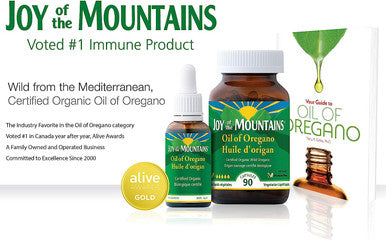 Joy of the Mountains 100 Percent Wild Organic Oregano oil, 10 ml.