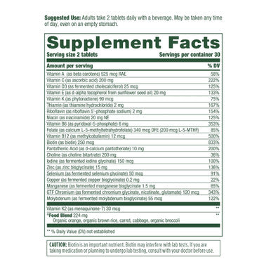 MegaFood Men'S 40+ Advanced Multivitamin For Men - Dr-Formulated - Choline Vitamin B Vitamin C Vitamin D Zinc & Real Food Brain Health Immune Support Vegetarian Supplement 60 Tabs -30 Servings