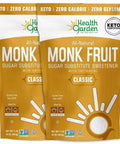 Health Garden Monk Fruit Sweetener, Golden, 15oz Bag ÃƒÂ¢Ã¢â€šÂ¬Ã¢â‚¬Å“ 1:1 Monk Fruit Sugar Substitute with Erythritol ÃƒÂ¢Ã¢â€šÂ¬Ã¢â‚¬Å“ Zero Calorie Monkfruit Sweetener Pure ÃƒÂ¢Ã¢â€šÂ¬Ã¢â‚¬Å“ Ideal for Baking, Keto Friendly, Non-GMO, Kosher