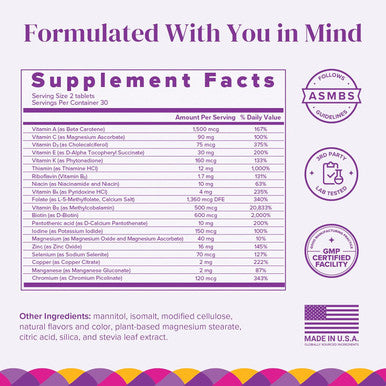 Barimelts Multivitamin - 60 Fast-Dissolving Tablets (1-Month Supply) - Sugar-Bariatric Multivitamin For Women, Natural Fruit Flavor