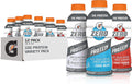 Gatorade Zero With Protein, 10g Whey Protein Isolate, Zero Sugar, Electrolytes, 3 Flavor Variety Pack, Liquid, Bottle, 16.9 Fl Oz, 12 Pack