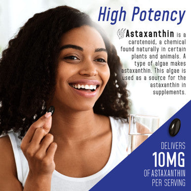 We Like Vitamins Astaxanthin 10mg Softgel - 180 Soft gels - Astaxanthin Supplement 6 Month Supply Antioxidant Helps Support Exercise Recovery, Eye, Joint, Skin Health