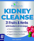 YUMMYVITE Herbal Kidney Cleanse With Cranberry Extract, Astralagus - 21 Fruits & Herbs - Detox & Cleanse Urinary Tract & Bladder Health, Kidney Support, 60 Vegan Capsules