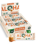 Aloha Organic Plant Based Protein Bars Chocolate Chip Cookie Dough, 1.98 Oz,(Pack of 12)