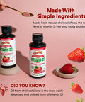 Barlean's Seriously Delicious Vitamin D3 Strawberry Milkshake 125 mcg (5000 IU) 5.6 oz